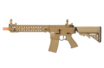 Image of Lancer Tactical Proline LT-24 M4 12in Rail AEG Rifle, Tan, LT-24T12-G2-ME