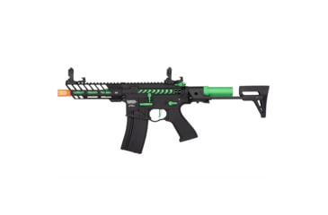 Image of Lancer Tactical ProLine NEEDLETAIL PDW Skeleton AEG High FPS, Black/Green, LT-29BFZ-G2-ME