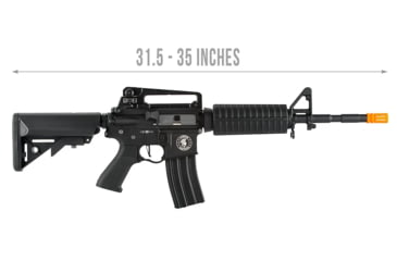 Image of Lancer Tactical ProLine Series M4A1 Airsoft AEG, Black, LT-03B-G2-ME