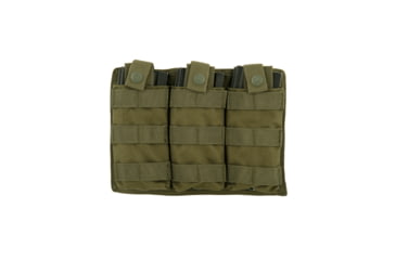 Image of Lancer Tactical Triple MOLLE M4 Magazine Pouch, Olive Drab, CA-1499GN