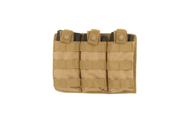 Image of Lancer Tactical Triple MOLLE M4 Magazine Pouch, Tan, CA-1499TN