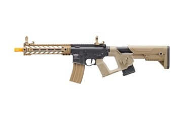 Image of Lancer Tactical Two-Tone Enforcer Battle Hawk Airsoft AEG w/ Alpha Stock, Black/Tan, LT-34XB10-G2-ME