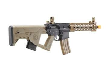 Image of Lancer Tactical Two-Tone Enforcer Battle Hawk Airsoft AEG w/ Alpha Stock, Black/Tan, LT-34XB10-G2-ME