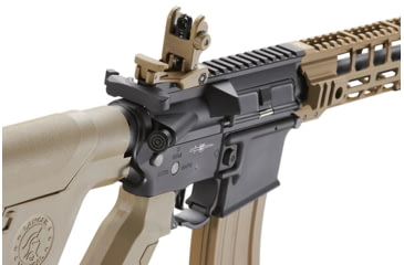 Image of Lancer Tactical Two-Tone Enforcer Battle Hawk Airsoft AEG w/ Alpha Stock, Black/Tan, LT-34XB10-G2-ME