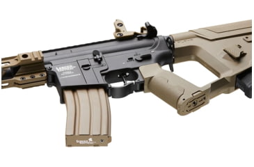 Image of Lancer Tactical Two-Tone Enforcer Battle Hawk Airsoft AEG w/ Alpha Stock, Black/Tan, LT-34XB10-G2-ME