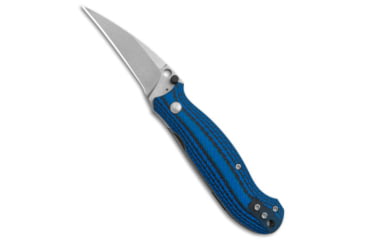Image of Landau Knives Phantom Sparrow Folding Knife, 2.875in, CPM 20CV, Hawkbill Blade, G-10, Black/Blue Handle, Black/Blue/Gray, 7.125 inch, BHQ-147335