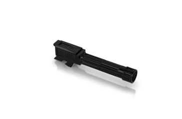 Image of LANTAC 9INE Threaded Barrel, Glock 43, Fluted, 1-10 Twist, 1/2-28 Thread, Black DLC, 01-GB-G43-TH-BLK