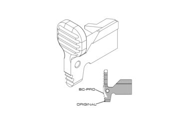 Image of LANTAC BC-PRO Upgrade Bolt Catch, BLACK, 01-LP-BC-PRO