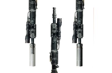 Image of LANTAC Dragon Muzzle Brake with Dead Air Keymo suppressor mounts, .223/5.56, 1/2x28 UNEF R/H, Black, DGN556B-DA