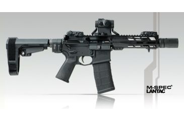 Image of LANTAC M-SPEC+ Bolt Carrier Group BCG, 5.56x45mm NATO/.223, Nitride Finish, 8620 Steel, Black, 01-MSPEC-556-NIT-EBCG