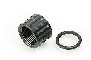 Image of LANTAC TP-Pro Knurled Thread Protector, DLC Diamond Like Carbon PVD Finish, Black 01-GP-TP-BLK