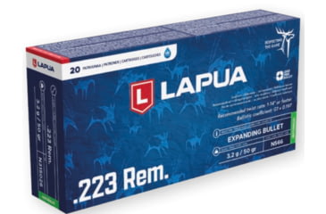 Image of Lapua 223 Remington 50 gr Naturalis Solid 20rd/box, N315026