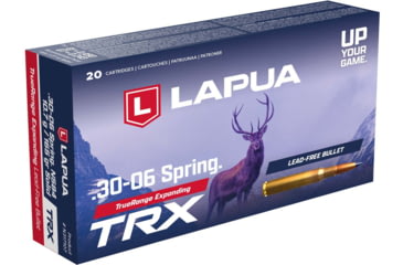 Image of Lapua .30-06 Springfield 165 Grain TRX Solid Brass Cased Rifle Ammunition