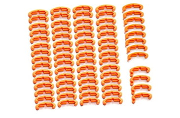 Image of LaRue Tactical IndexClips, 72 Piece Set, Blaze Orange, LT708-BLZ