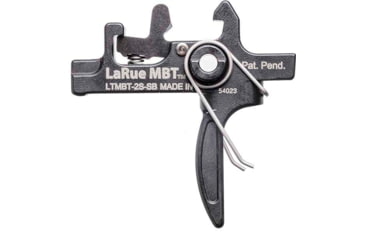 Image of LaRue Tactical MBT-2S Straight Bow Trigger, 4.5 lbs Pull, Black, Medium, LT-MBT-2S-SB