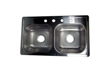 Image of LaSalle Bristol Stainless Steel Double Sink 4 Hole, 13TGS331964