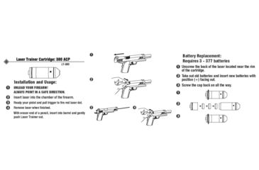 Image of LaserLyte Laser Trainer Pistol Cartridge, .380 Caliber, Brass, LT-380