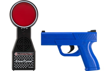 Image of LaserLyte Target and Trainer Pistol Kit, Blue Laser Trainer Pistol, Black/Red, 1215346