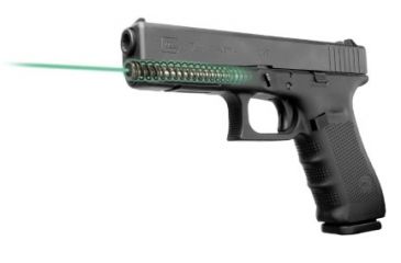 Image of LaserMax Guide Rod Red Laser Sight For Glock 17, Generation 4, Green, LMS-G4-17G