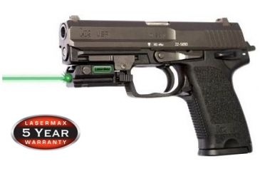 Image of LaserMax Uni-Max Picatinny Rail Mounted Lasersight, Green LMS-UNI-G
