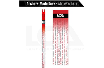 Image of Last Chance WrapWorks Stock Archery Made Easy White/Red Fade Precision Fixed Standard, 1503375
