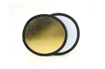 Image of Lastolite 12" Collapsible Reflector - Gold/white LL LR1241