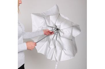 Image of Lastolite Translucent Umbrella For Brolly Grip 20in in Use