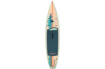 Image of Latitude 44 Cascade Paddle Board Paulownia Wood, T6-TEC Construction, 12in, Green, Wood, L44CAS12
