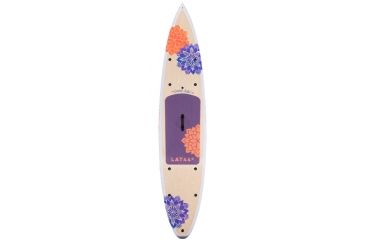 Image of Latitude 44 Women,s Good Juju Paddle Board, Paulownia Wood, T6-TEC Construction, 11,6in, Purple, Org, Wood, L44GJJ116
