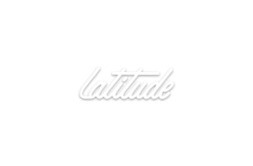 Image of Latitude Outdoors Latitude Logo Sticker, STK-LO-WHT
