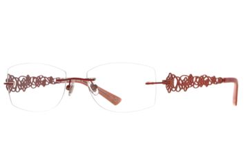 Image of Laura Ashley Carrie SELA CARR00 Progressive Prescription Eyeglasses - Cranberry SELA CARR005440 RD