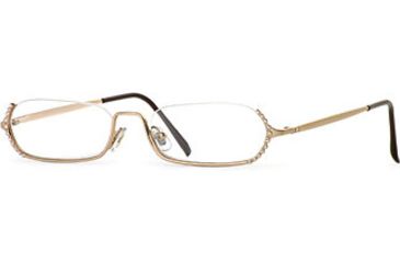 Image of Laura Ashley Christal SELA CHRI00 Eyeglass Frames - Gold SELA CHRI005245 GO