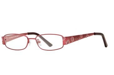 Image of Laura Ashley Flower Bliss SELG FLOB00 Eyeglass Frames - Burgundy SELG FLOB004525 WN