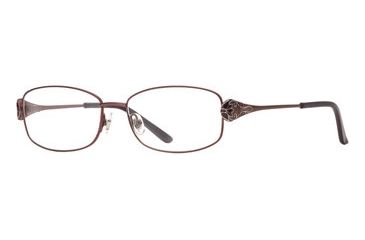 Image of Laura Ashley Geneva SELA GENV00 Single Vision Prescription Eyeglasses - Plum SELA GENV005435 PU