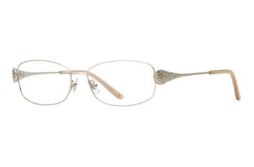 Image of Laura Ashley Geneva SELA GENV00 Single Vision Prescription Eyeglasses - Silver SELA GENV005435 SV