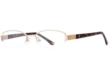 Image of Laura Ashley Kyle SELA KYLE00 Eyeglass Frames - Satin Gold SELA KYLE005135 GO