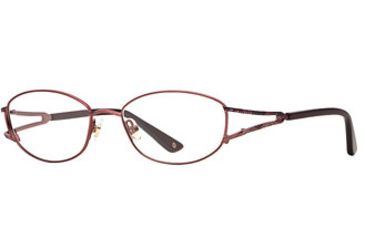 Image of Laura Ashley Laurel SELA LAUR00 Eyeglass Frames - Burgundy SELA LAUR005335 BUR