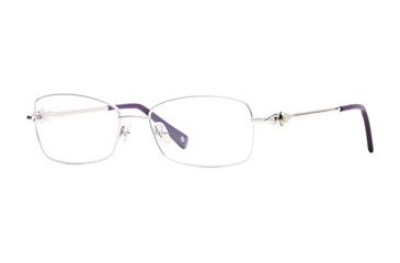Image of Laura Ashley Lisbeth SELA LISB00 Single Vision Prescription Eyeglasses - Silver SELA LISB005335 SV