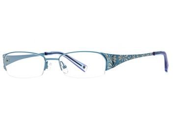 Image of Laura Ashley Millie SELA MILL00 Progressive Prescription Eyeglasses - Teal SELA MILL005035 BL