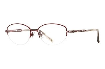Image of Laura Ashley Shelby SELA SHEL00 Eyeglass Frames - Garnet SELA SHEL005335 RD