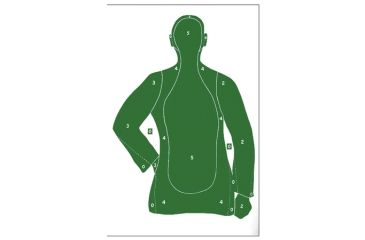 Image of Law Enforcement Targets B-21E Economy 25 Yard Silhouette Target 23x35 Inch Green 100 Per Case