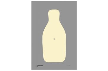 Image of Law Enforcement Targets FBI/DEA Center Mass Q Target 22.5x34.5 Inch Gray/Manila 100 Per Case