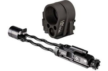 Image of Law Tactical AR Folding Adapter with ARIC-C Internal Carrier for Unsupressed Firearms, Black