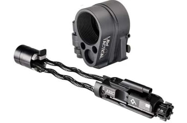 Image of Law Tactical AR Folding Adapter with ARIC-C Internal Carrier for Unsupressed Firearms, Stealth Gray