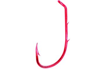 Image of Lazer Sharp Baitholder Hook,Offset,Down Eye,Two Slices,Forged,Red,G-Pack Hooks L181RGK-8