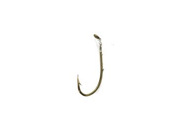 Image of Lazer Sharp Baitholder Saltwater Snelled Hook,Striped Bass,Offset,Down Eye,2 Slices,Mono,36in,Bronze L801-2/0