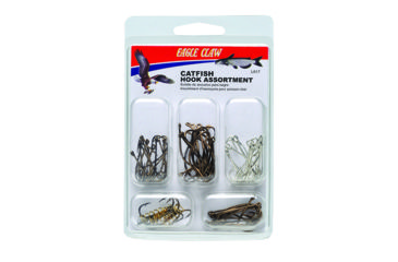 Image of Lazer Sharp Catfish Hook Assortment,Circle,Kahle,Baitholder,Plain Shank Hooks,Assortment Hooks L617H