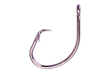 Image of Lazer Sharp Circle Sea Hook,Big Game,Non-Offset,Ringed Eye,Heavy Wire,Platinum Black Plus,G-Pack Hooks L2045G-19/0