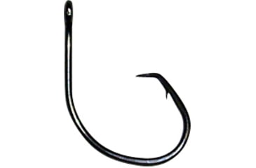 Image of Lazer Sharp Circle Sea Hook, Billfish Endorsed, Wide Gap, Non-Offset, Ringed Eye, Light Wire, Forged Point, Platinum Black Plus, U-Pack Hooks L2004ELU-7/0