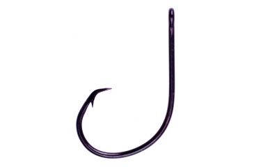 Image of Lazer Sharp Circle Sea Hook,Non-Offset,Ringed Eye,Needlepoint,Black,G-Pack Hooks L702G-10